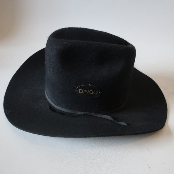 DINGO BLACK WESTERN HAT 58 US/7.25 * - Picture 2 of 8